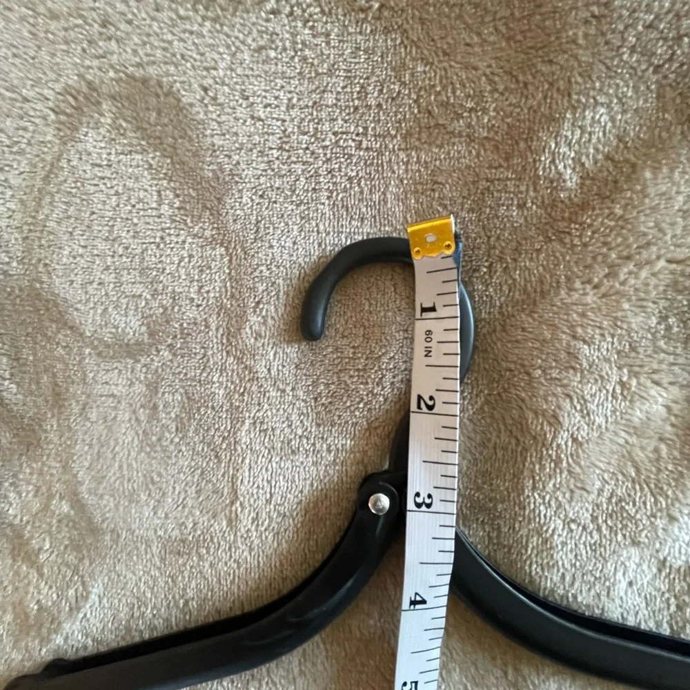 Black Foldable Travel Hangers Set-12 pieces